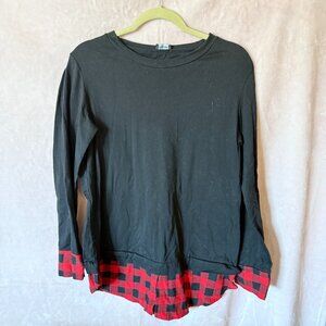 Buffalo check long sleeve shirt